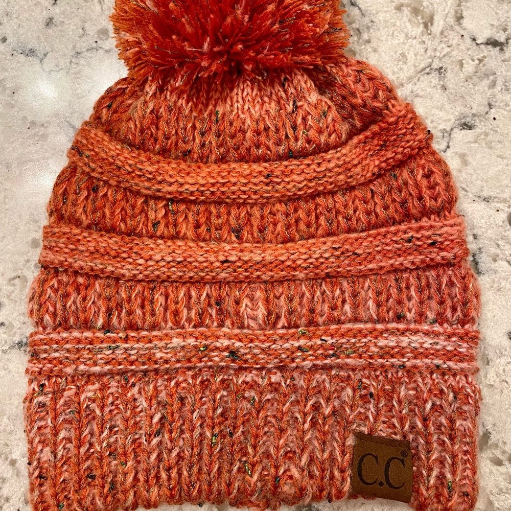 C.C Winter Pom Pom hat! NWOT